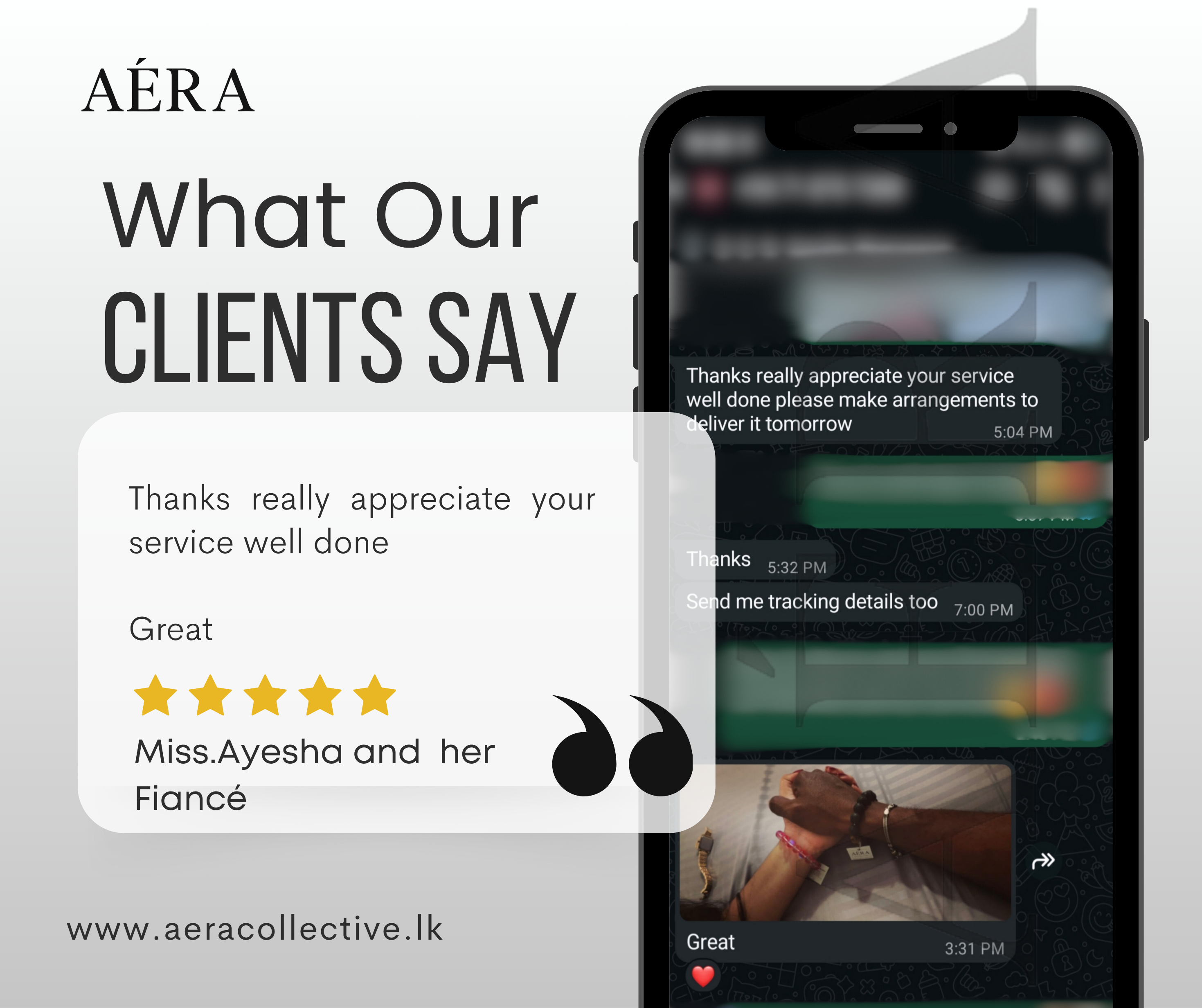 Client testimonial