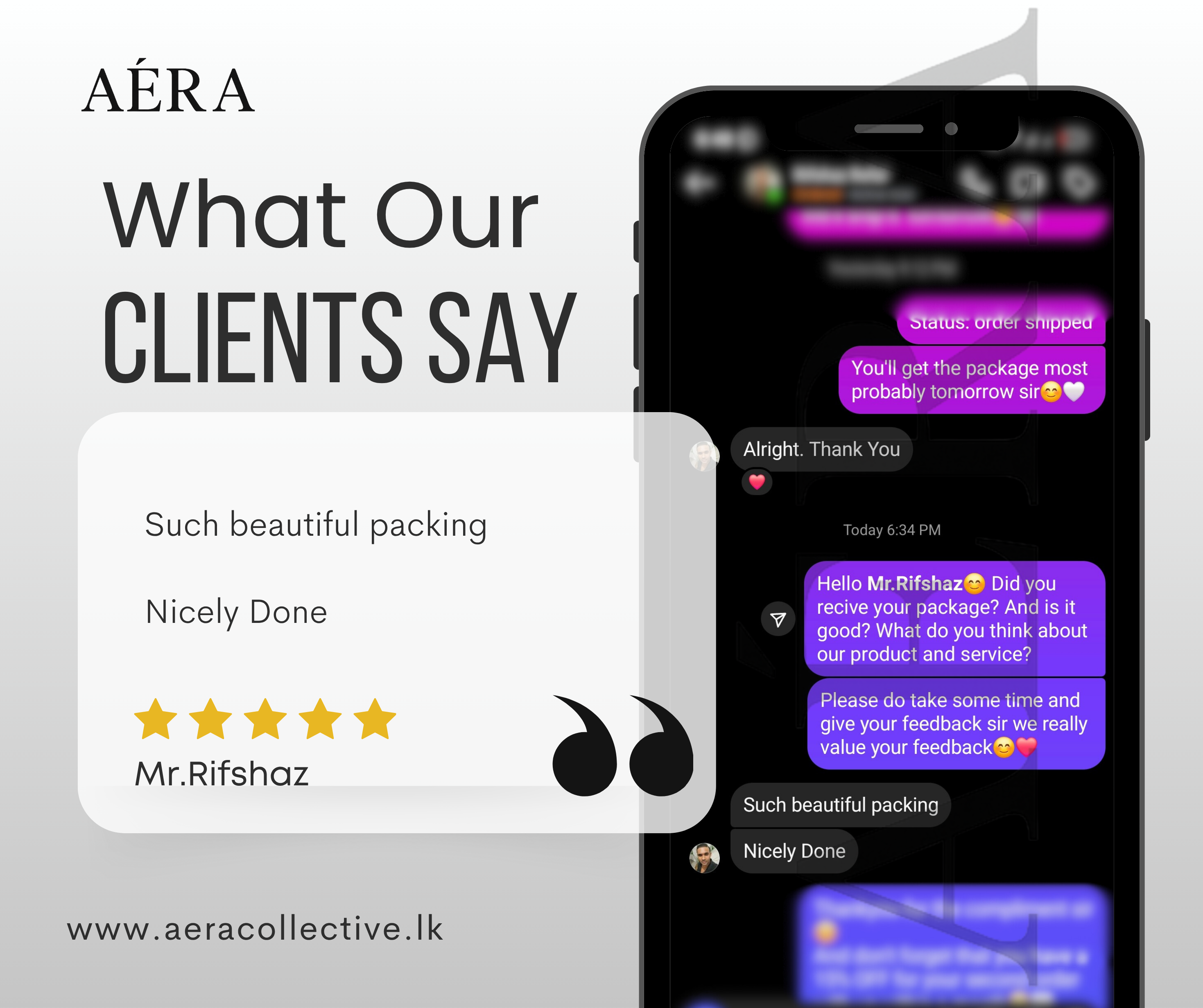 Client testimonial
