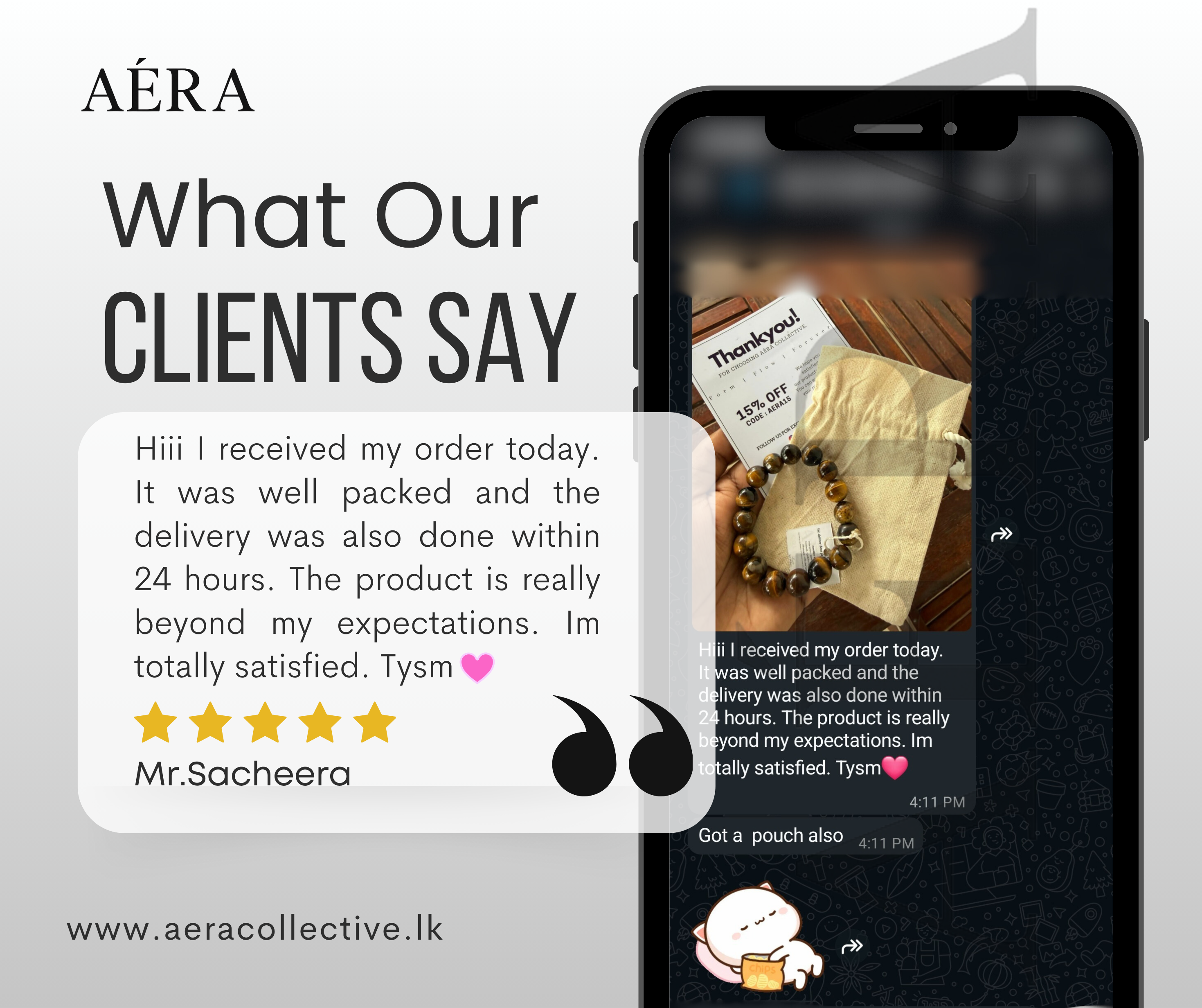 Client testimonial