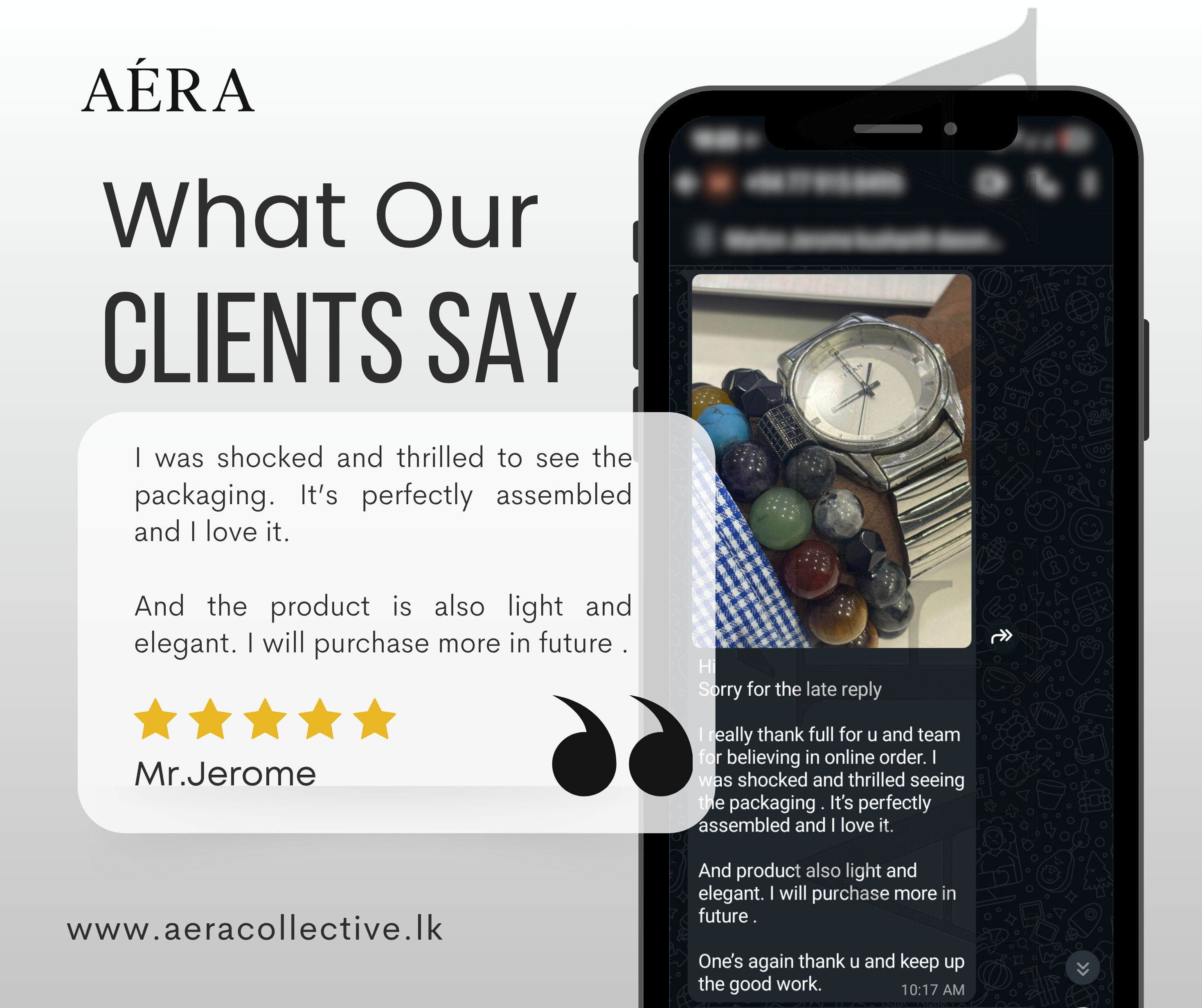 Client testimonial